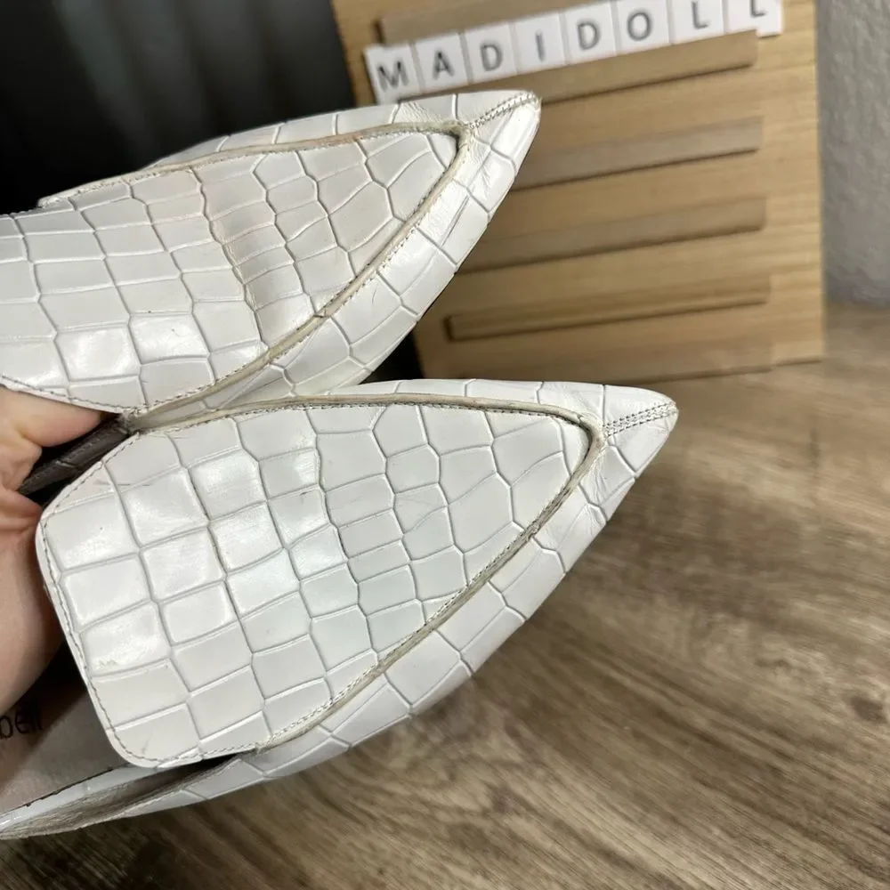 Jeffrey Campbell White Novit Pointed Toe Mules Size 7 - Picture 6 of 13